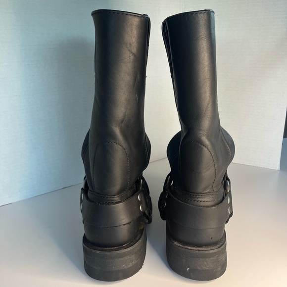 Harley Davidson Black Boots with Eagle Emblem - Picture 4 of 10